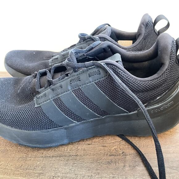 Adidas Women's Cloudfoam Comfy Black Running Sneaker Size 7 - Picture 1 of 11